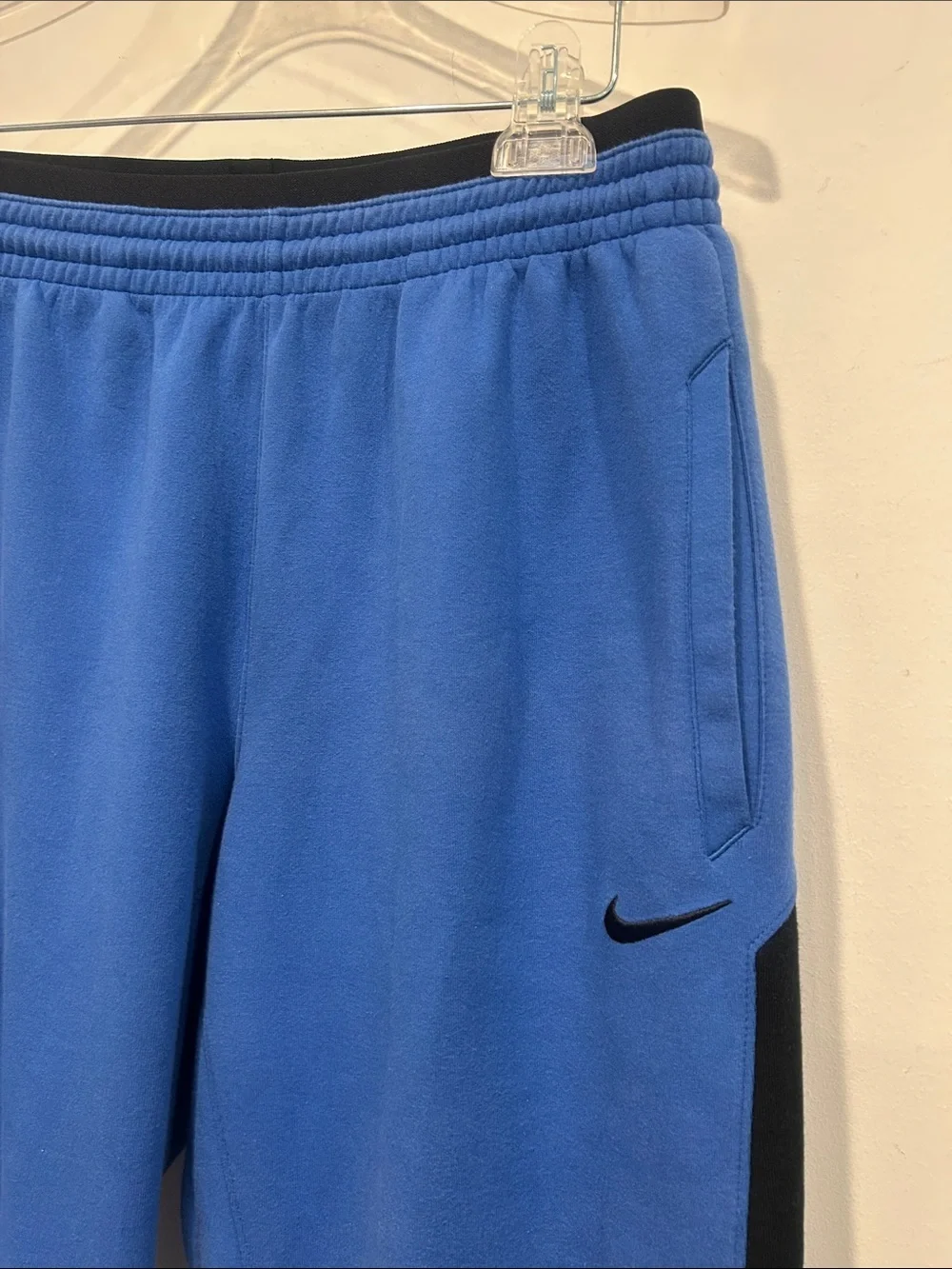 Nike Blue and Black Men large tech fleece Slim Athletic basketball Joggers pants
